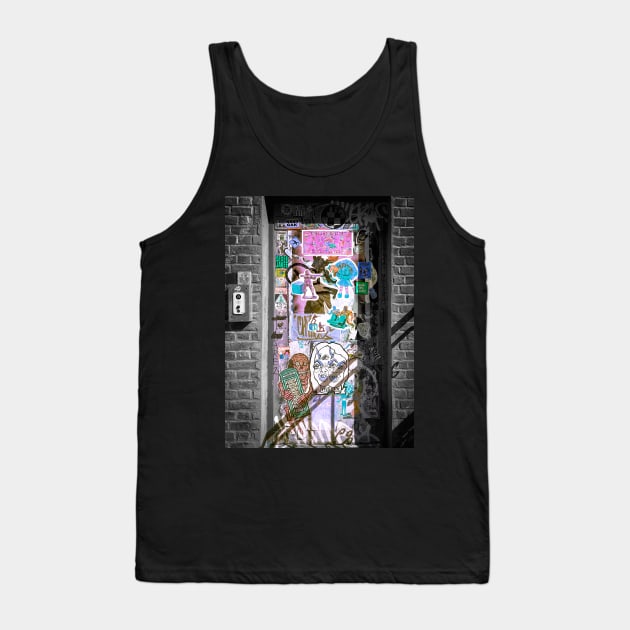 Williamsburg Street Art Stickers Brooklyn NYC Tank Top by eleonoraingrid